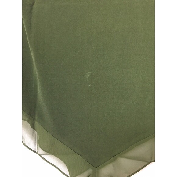 Alfani Blouse Basic Green Olive Size PP Asymmetrical-Sleeves 3/4-Sleeve - Picture 4 of 12